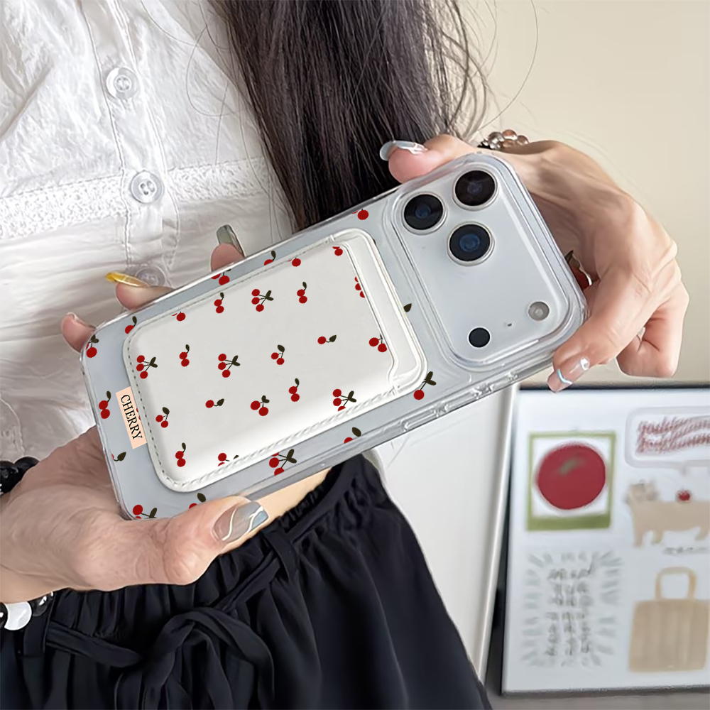 For Magsafe Wallet Magnetic Ca - Leather Wallet Card Holder Phone Cover ulasan dan harga