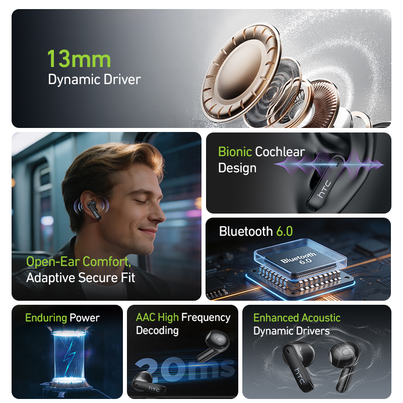 HTC NE94 Gaming TWS Earphones  - Earphones ulasan dan harga