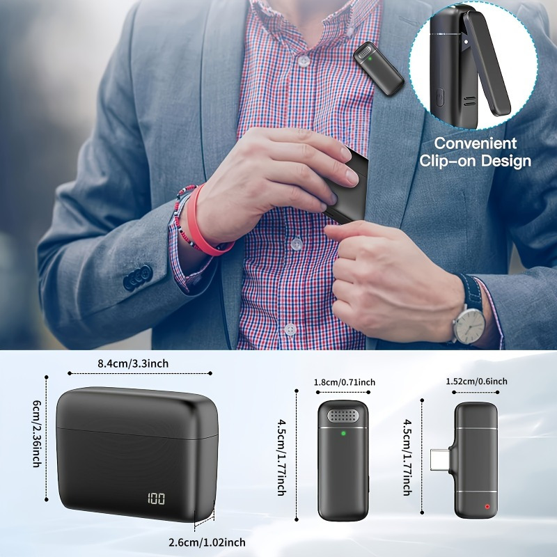 Wireless Lavalier Microphone w - Phone Cases ulasan dan harga