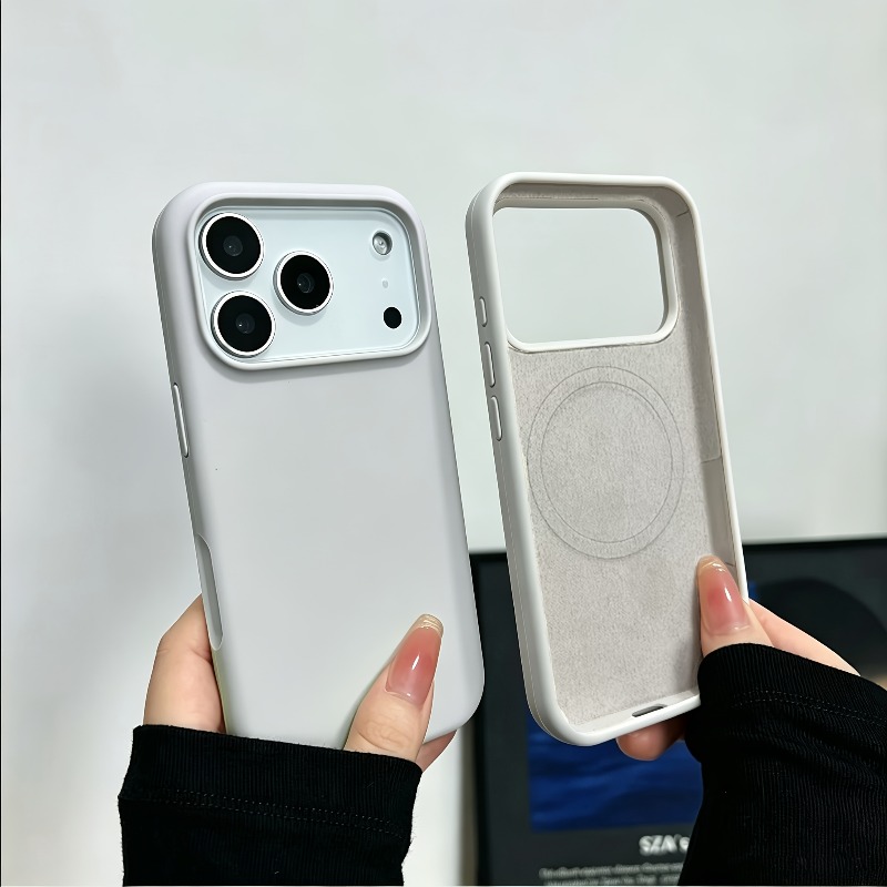 Liquid Silicone Soft Skin Feel - Liquid Silicone Magnetic Phone Case ulasan dan harga