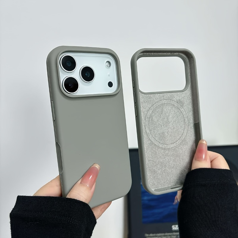Liquid Silicone Soft Skin Feel - Liquid Silicone Magnetic Phone Case ulasan dan harga