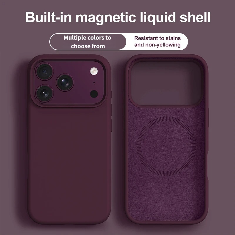 Original Liquid Silicone Magne - Liquid Silicone Magnetic Phone Case ulasan dan harga