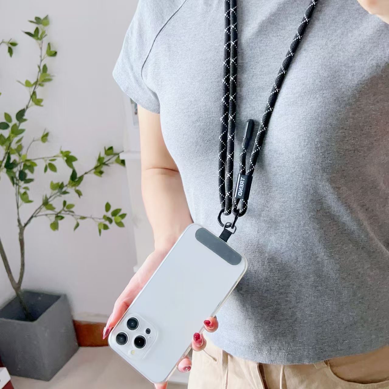 Adjustable Fashion Anti Loss P - Crossbody Lanyard Neck Strap Case ulasan dan harga