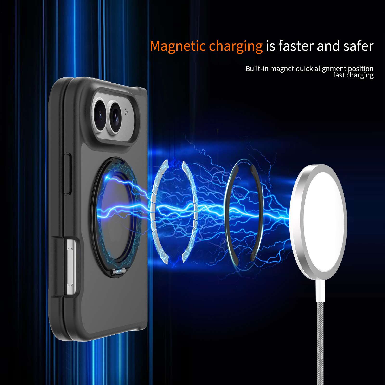 360° Magnetic Bracket Matte Ca - Matte Hard Pc Back Case ulasan dan harga